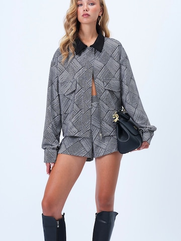 Trend Alaçatı Stili Φθινοπωρινό και ανοιξιάτικο μπουφάν σε μαύρο