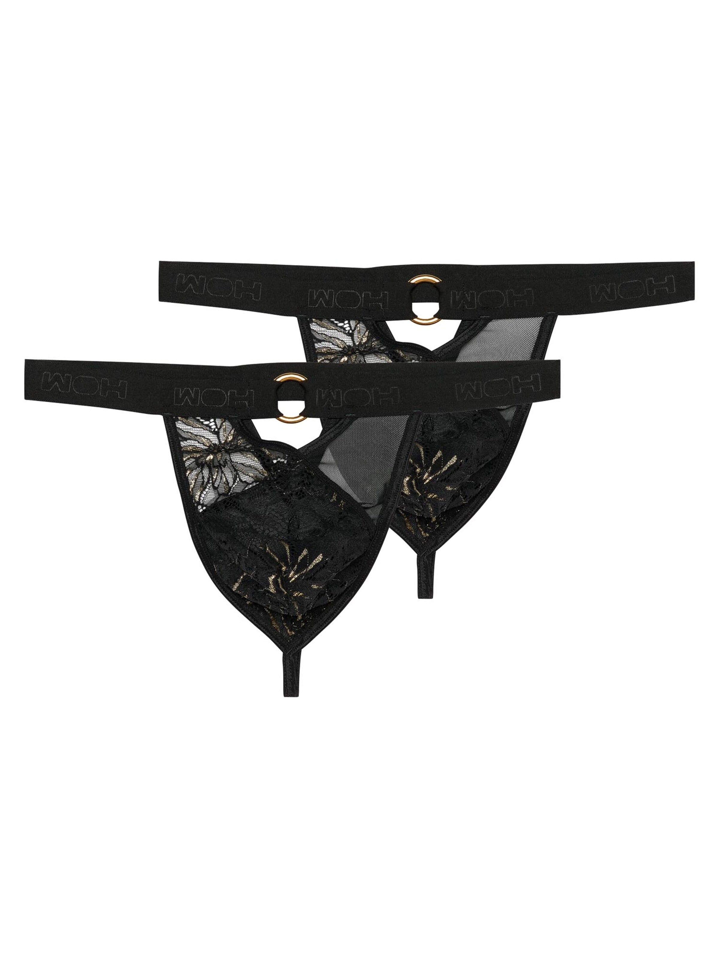 WOH Slip 'Pure Seduction' in Zwart: voorkant