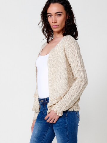 KOROSHI Strickjacke in Weiß