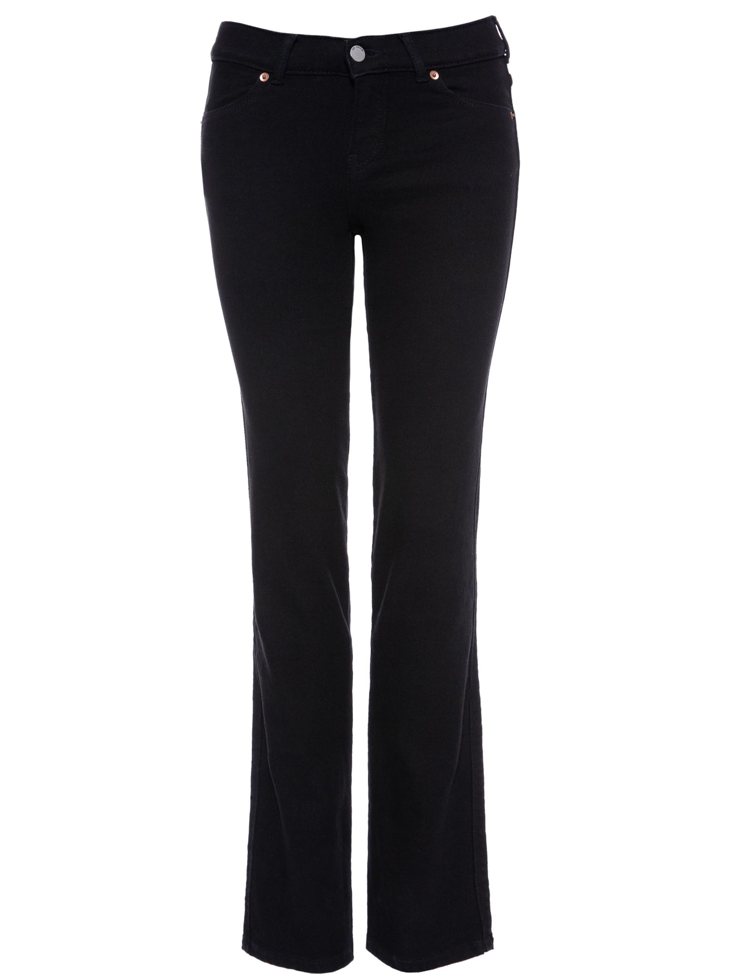 Dr. Denim Jeans 'Dixy Straight' in Zwart: voorkant