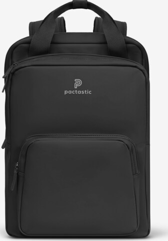 Pactastic Backpack in Black: front