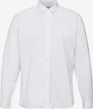 ESPRIT Slim fit Button Up Shirt in White: front