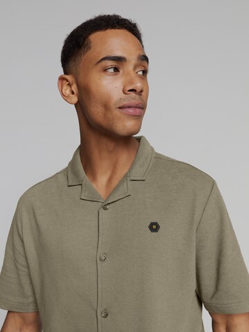 No Excess Regular fit Overhemd in Groen