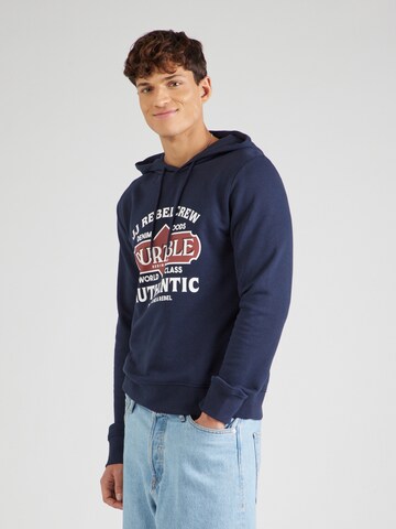 JJ Rebel Sweatshirt 'JREBCASPER' in Blauw: voorkant