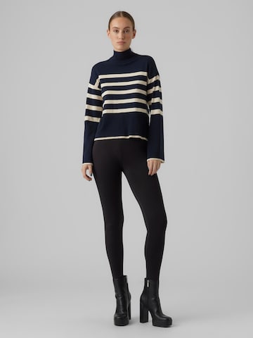 VERO MODA Pulóver 'HAPPINESS' - fekete