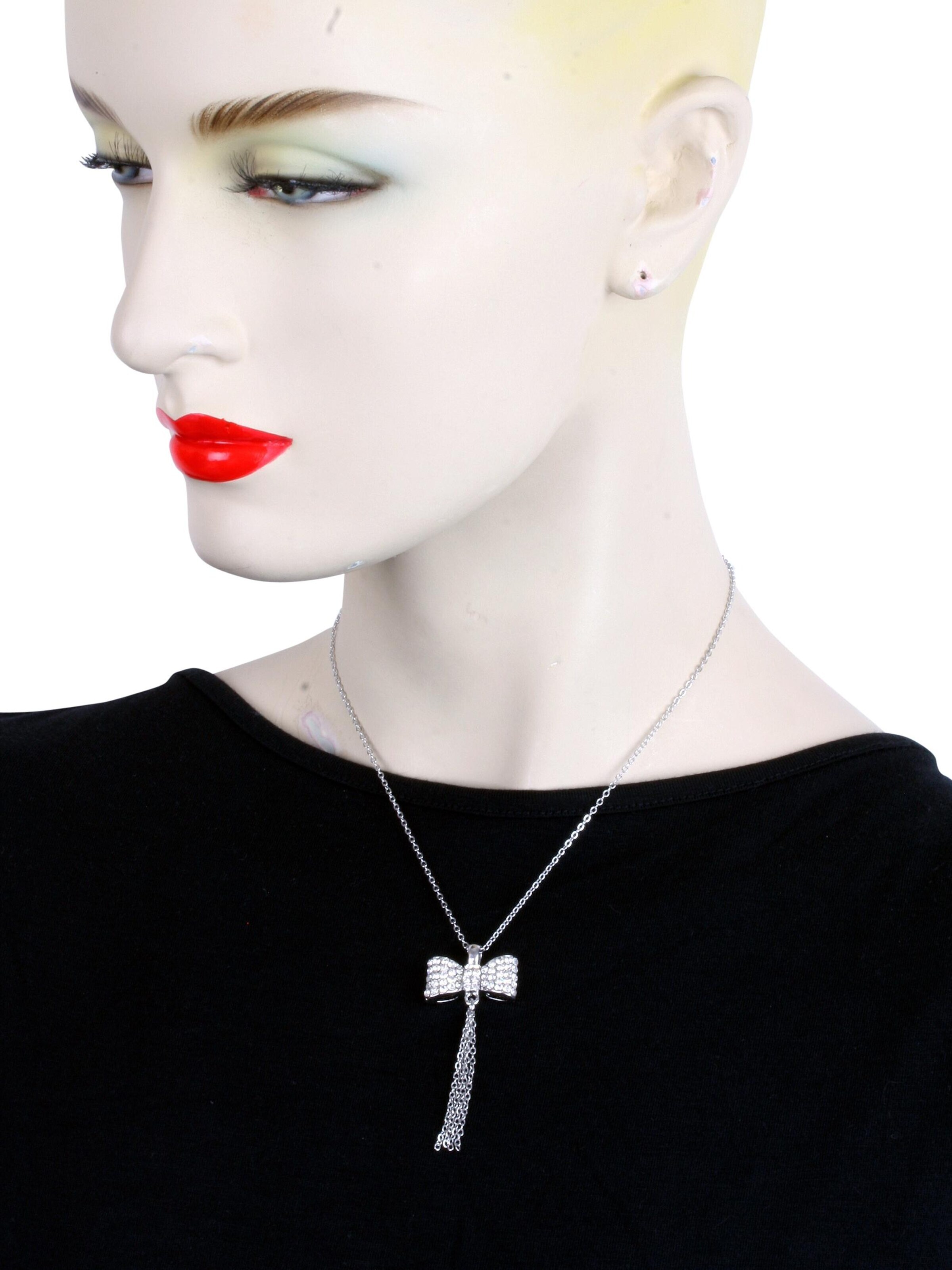 COLLEZIONE ALESSANDRO Necklace 'Steffi' in Transparent