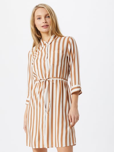 ONLY Blusenkleid in beige / braun, Modelansicht