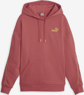 PUMA Athletic Sweatshirt 'ESS+ MINIMAL GOLD' in Red: front