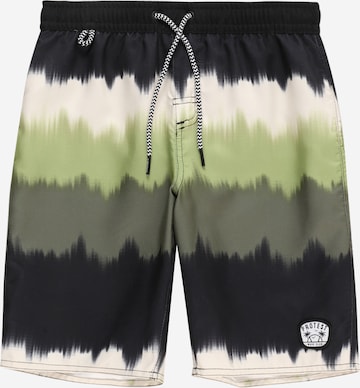 PROTEST Board Shorts 'CITY' in Green: front