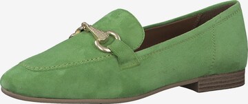 TAMARIS Classic Flats in Green: front