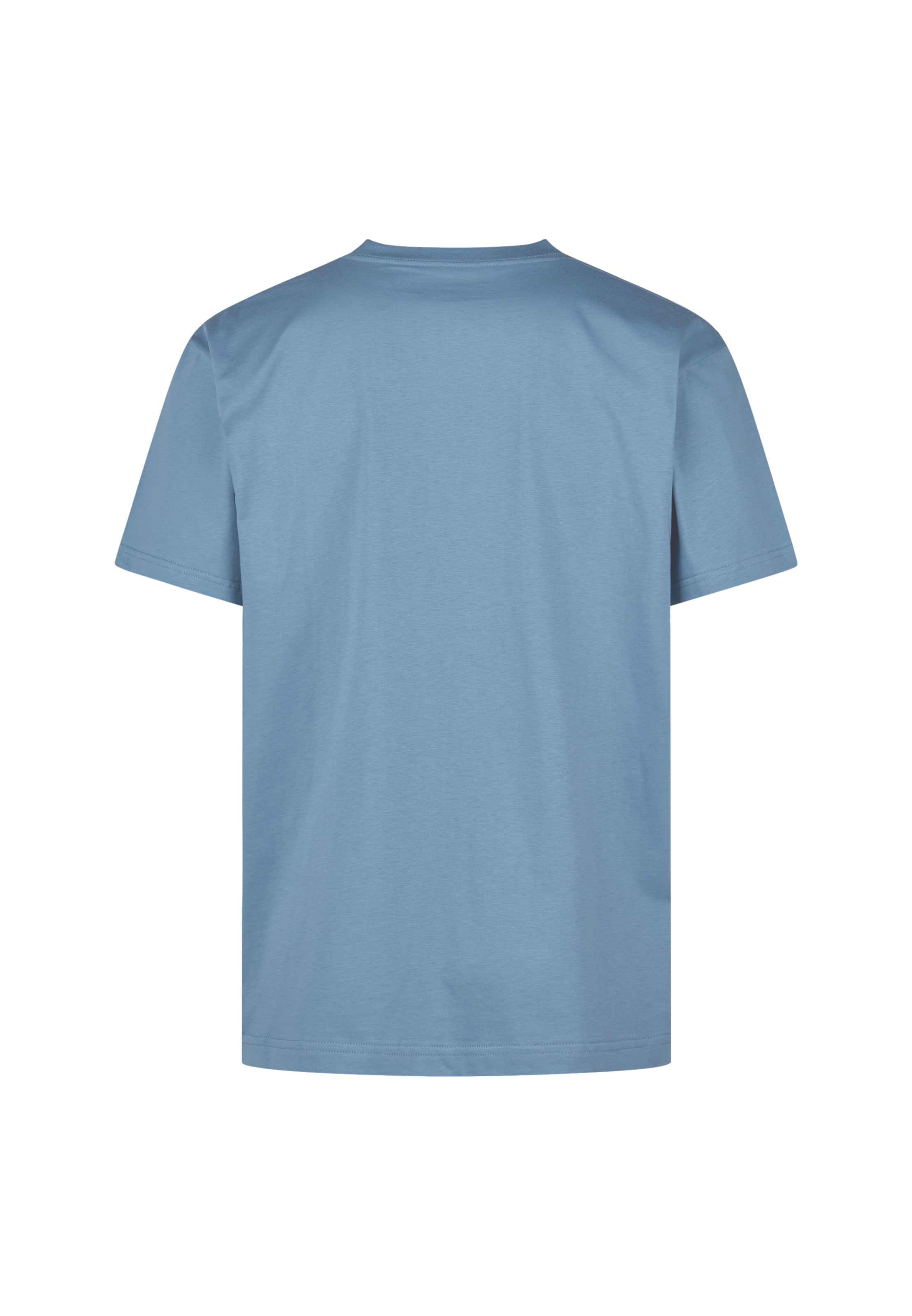 Cleptomanicx Shirt 'Classic Tee Scribble Gull' in Blue
