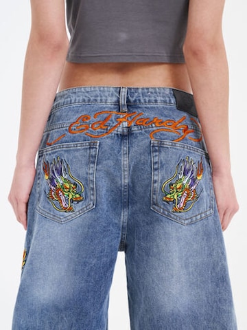 Loosefit Jeans 'Crawling Dragon' di Ed Hardy in blu