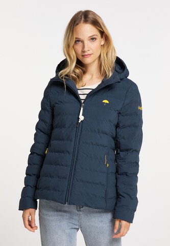 Schmuddelwedda Between-Season Jacket in Blue: front