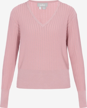 Pull-over Usha en rose : devant
