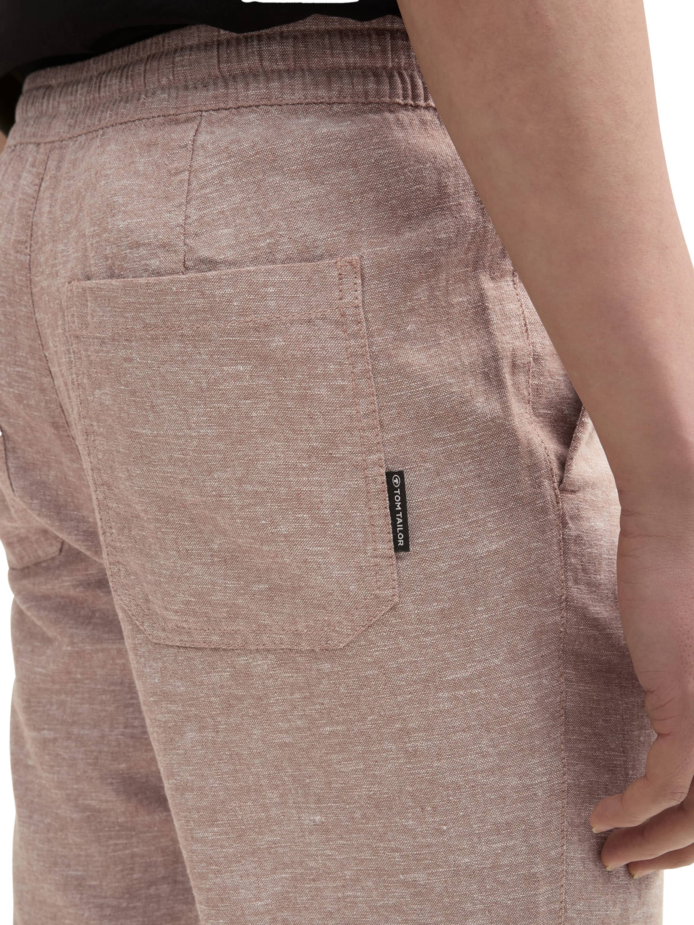 TOM TAILOR Regular Trousers in Brown