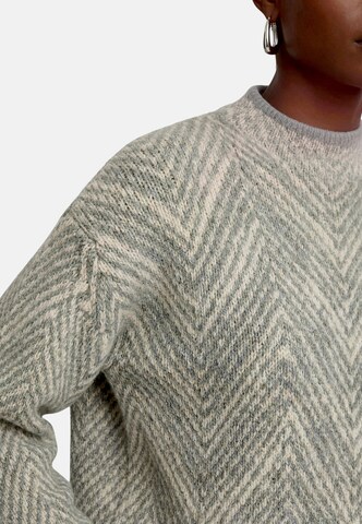 zero Strickpullover mit Muster in Beige