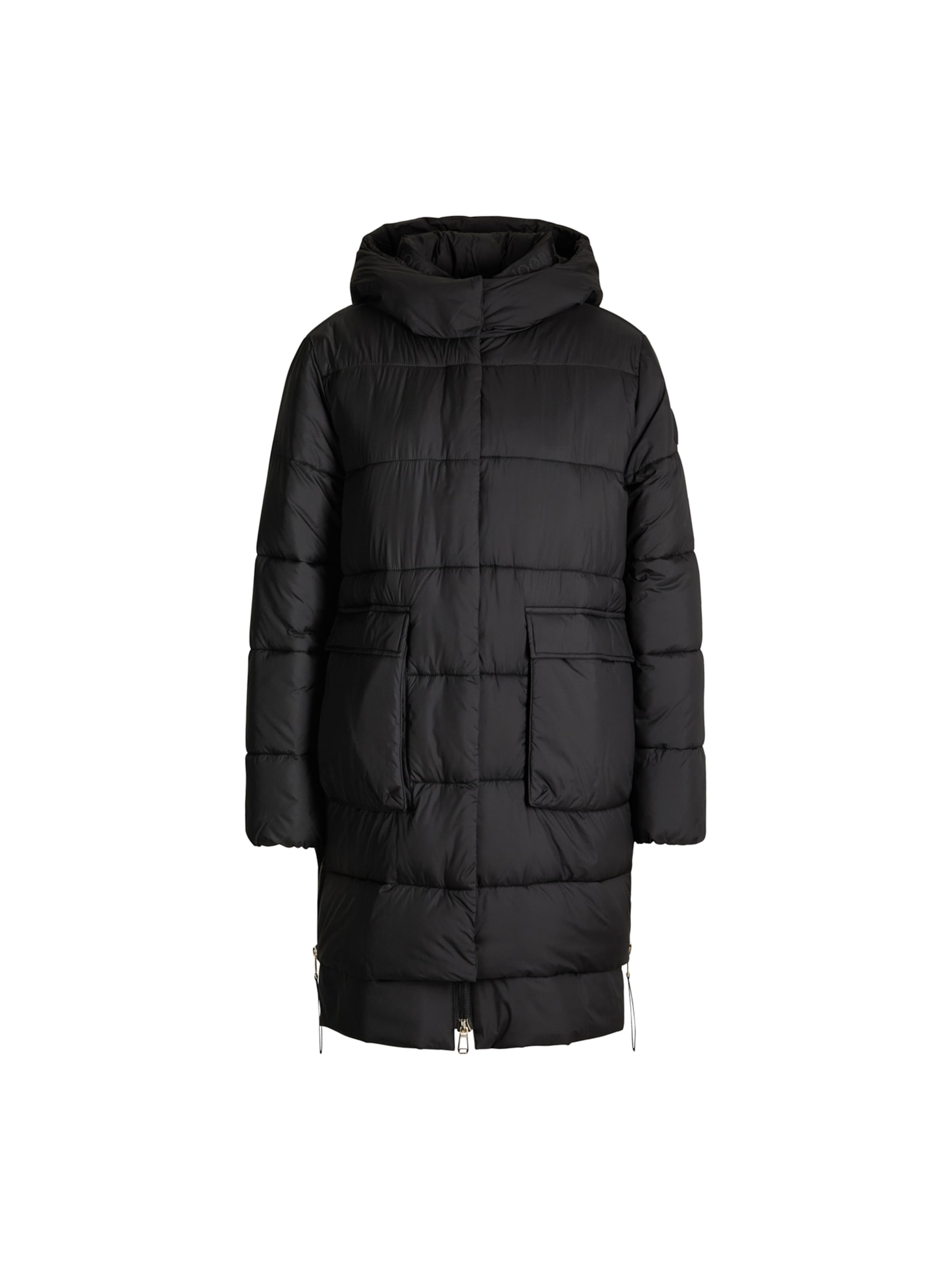 JOOP! Between-Seasons Coat in Black: front