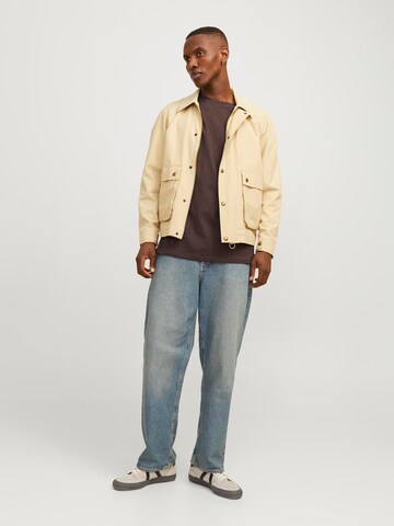 Maglietta 'JJECharge' di JACK & JONES in marrone