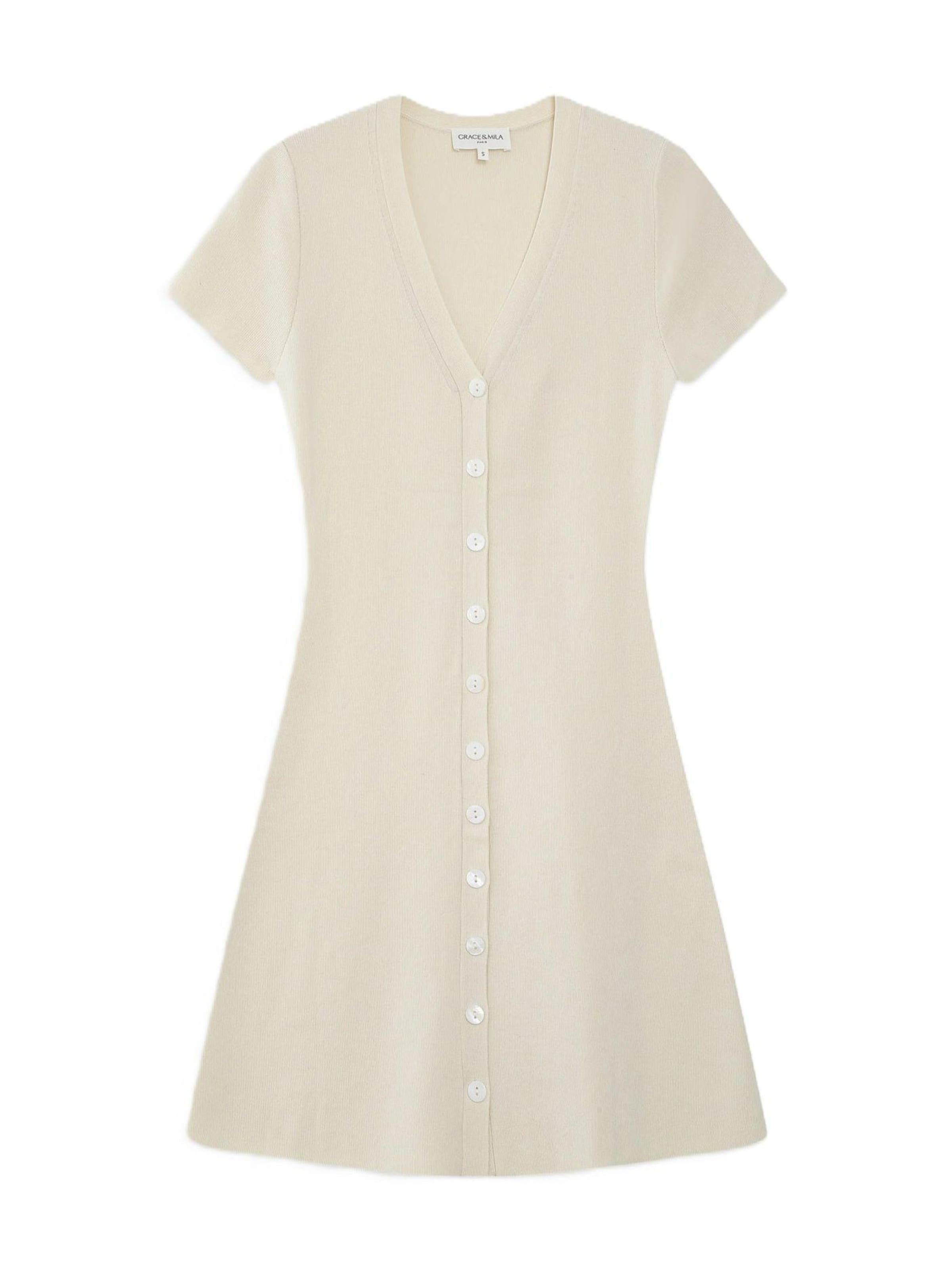 Grace & Mila Dress 'VENEZUELA' in White: front