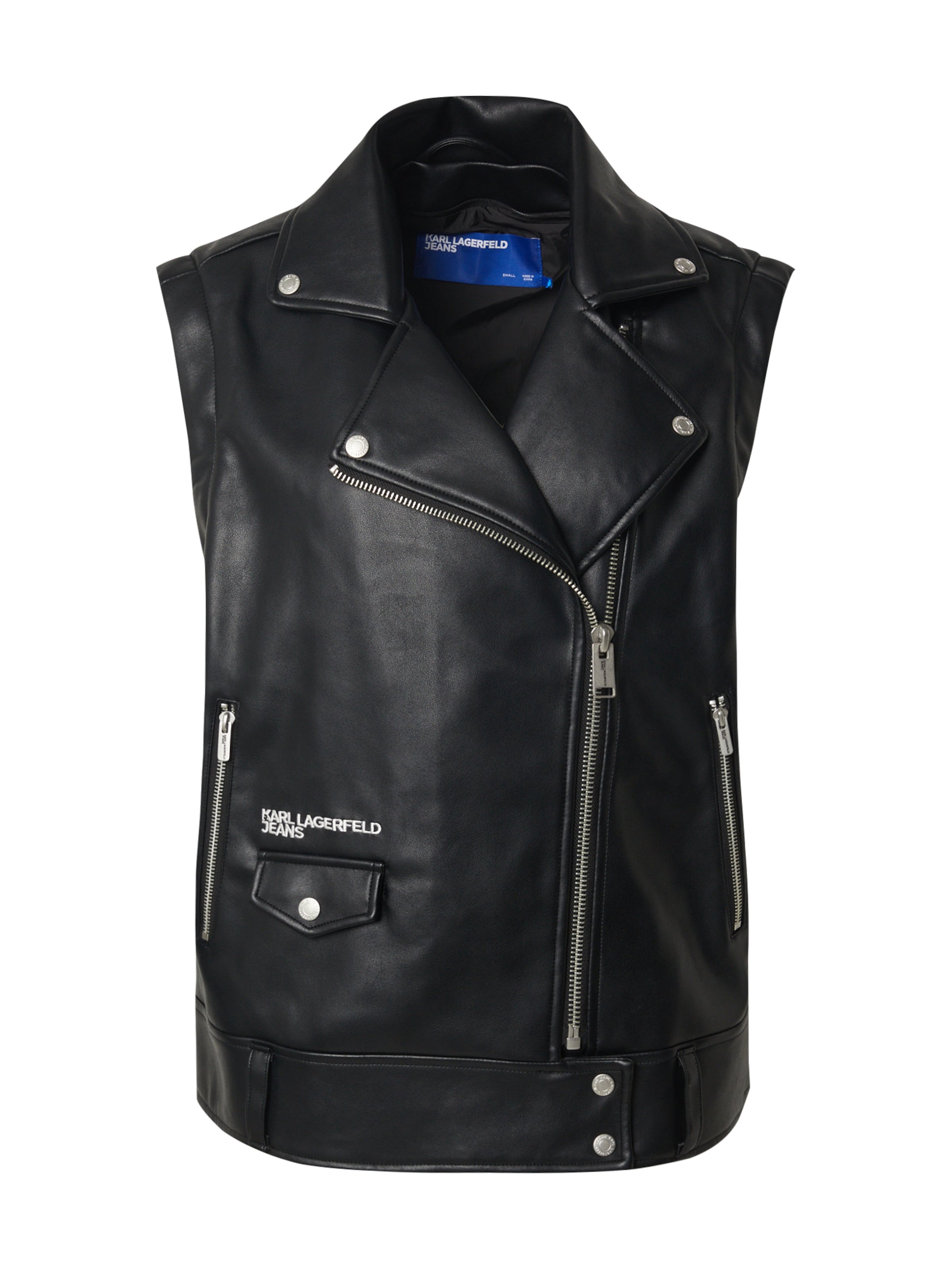 KARL LAGERFELD JEANS Демисезонная куртка в Черный: спереди