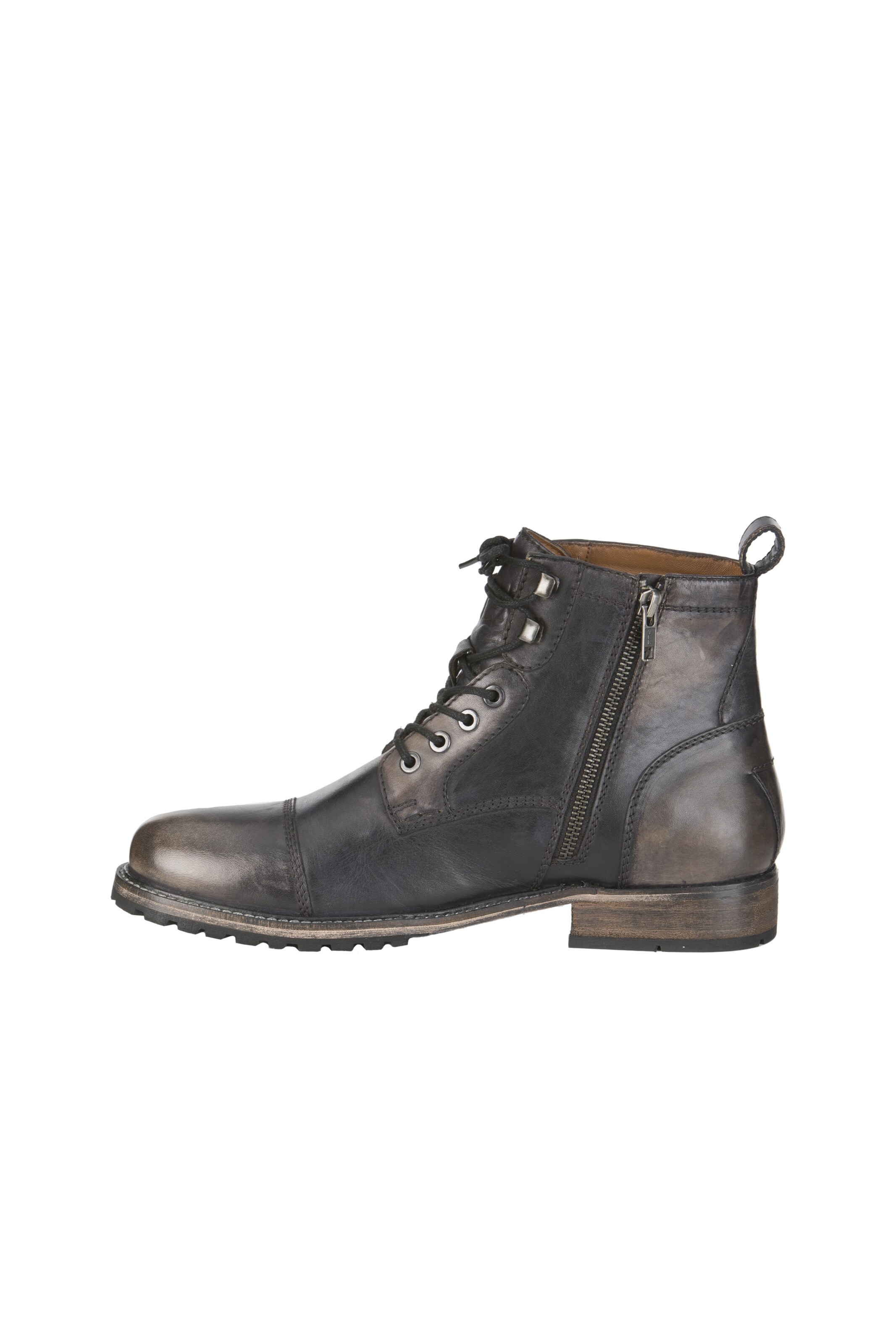 STOCKERPOINT Lace-up boots in Black: front