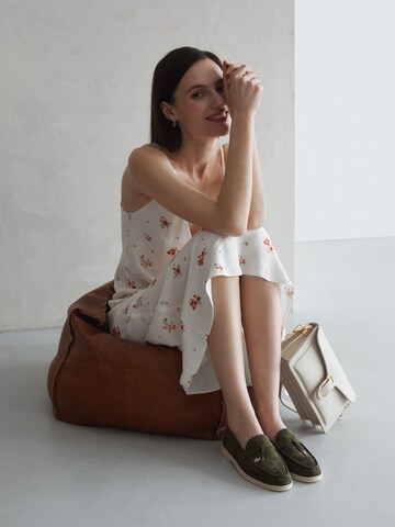 Estro Skuldertaske '837' i beige