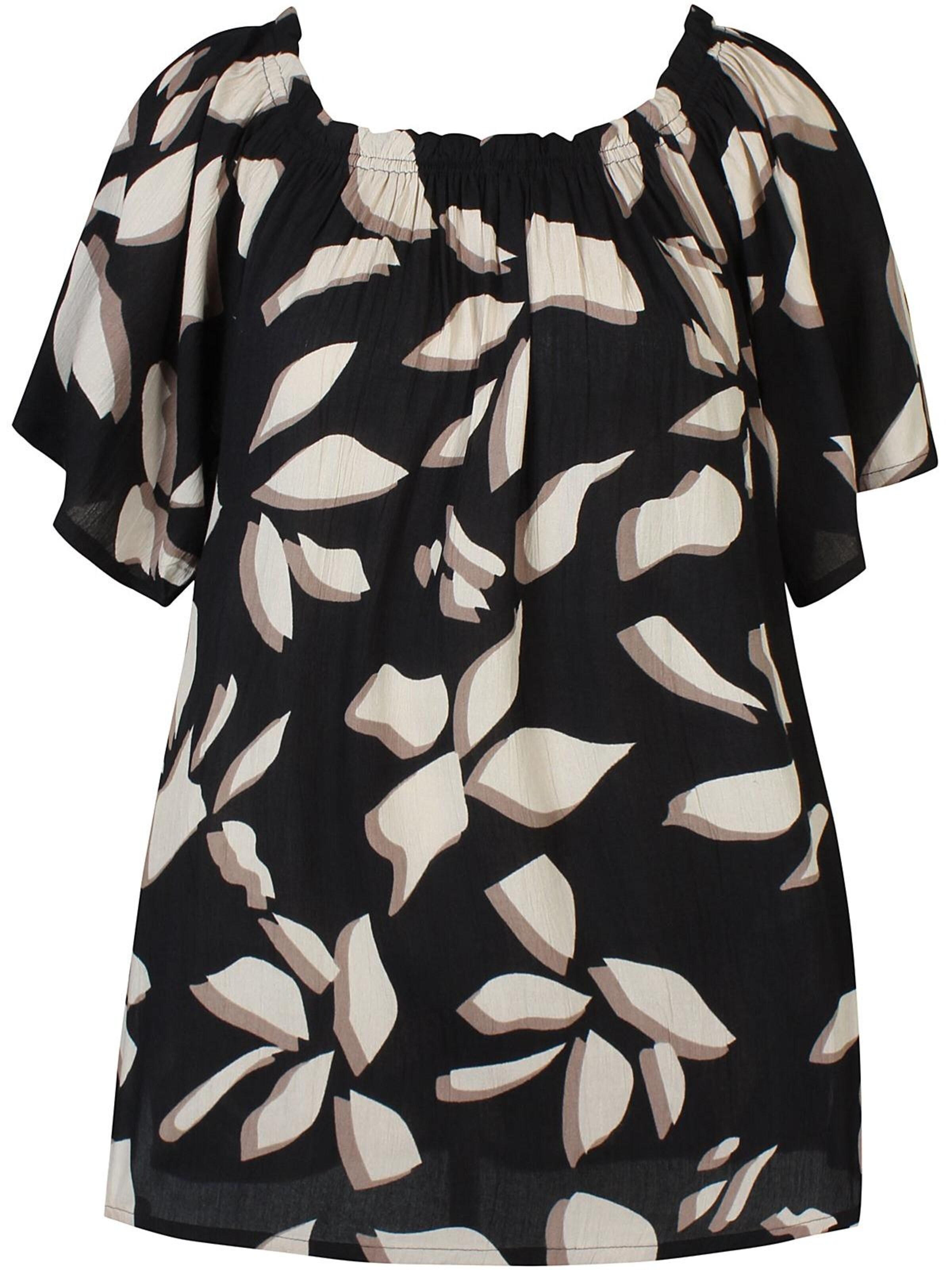 ze-ze Blouse 'Estella 3' in Zwart: voorkant