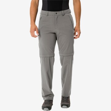 VAUDE Regular Outdoor Pants 'Farley Stretch ZO II' in Grey: front