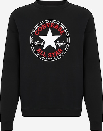 CONVERSE Sweatshirt in Zwart: voorkant