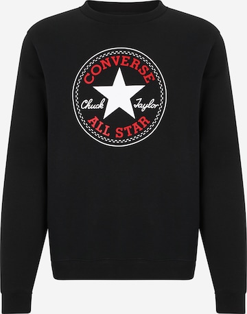 Sweat-shirt CONVERSE en noir : devant