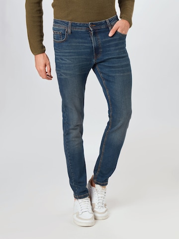 Denim Project Skinny Jeans 'MR. BLACK' in Blauw: voorkant