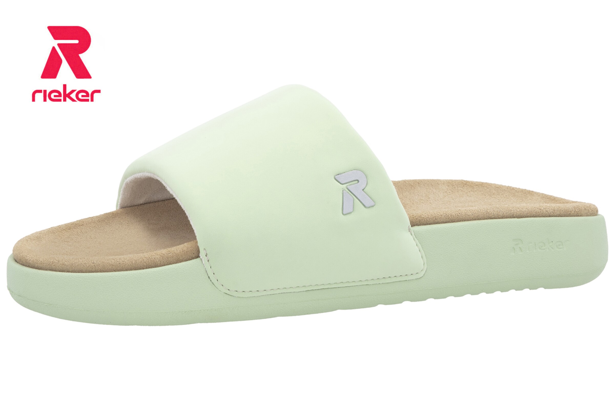 Mule Rieker Sport en vert : devant