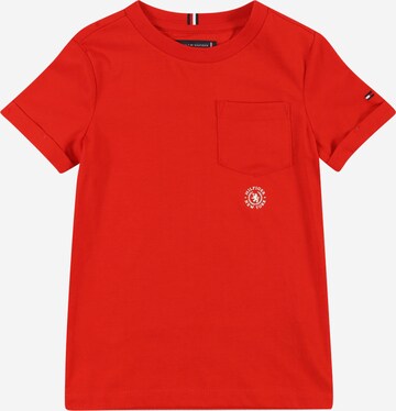 TOMMY HILFIGER T-shirt i röd: framsida