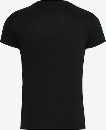 Tricou 'Essential' de la Tommy Jeans Curve pe negru