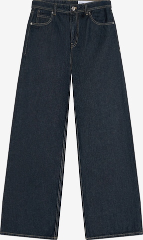 Bershka Baggy Jeans in Blue: front