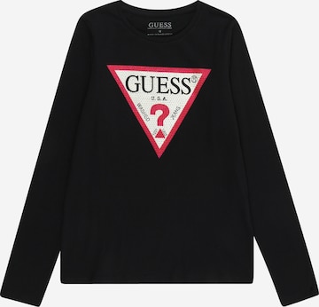 Maglietta di GUESS in nero: frontale