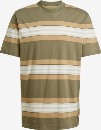 ADIDAS ORIGINALS Majica 'Graphic' u boja devine dlake (camel) / maslinasta / bijela, Pregled proizvoda