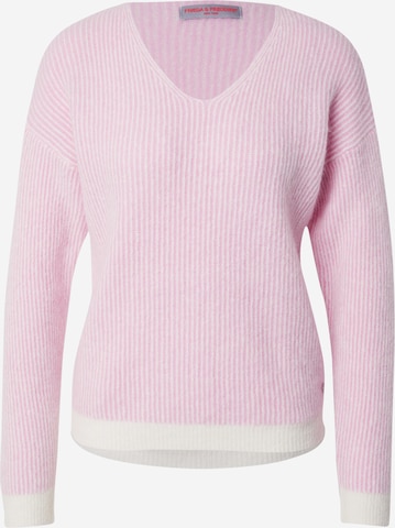 Pull-over Frieda & Freddies NY en rose : devant