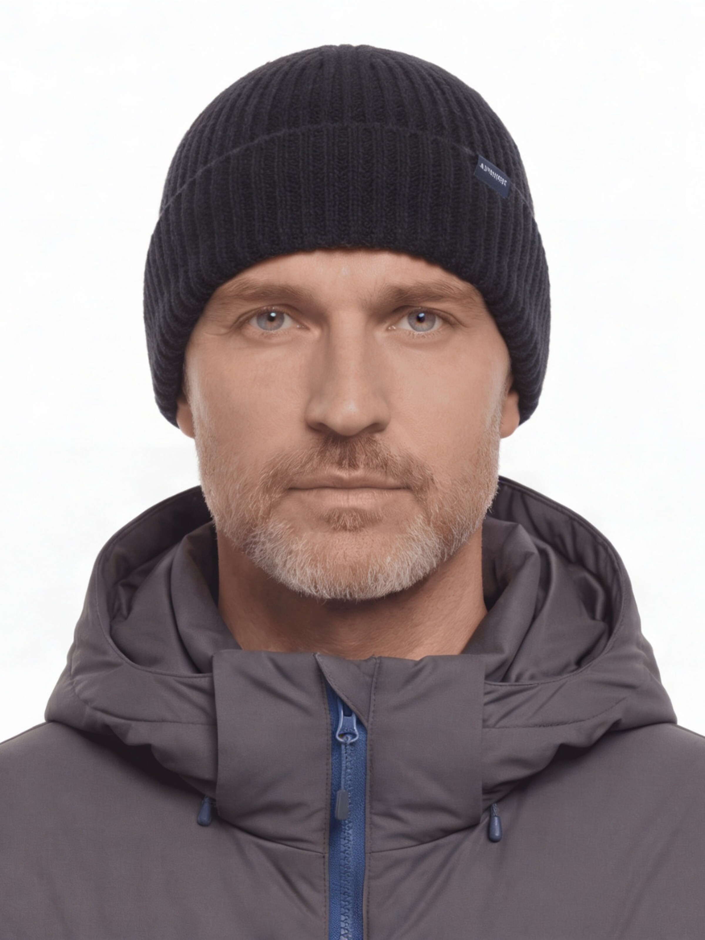 Alpenwert Mütze 'Mütze Unisex'‌‌‌‌‌‌‌‌‌‌ in Schwarz: Vorderseite