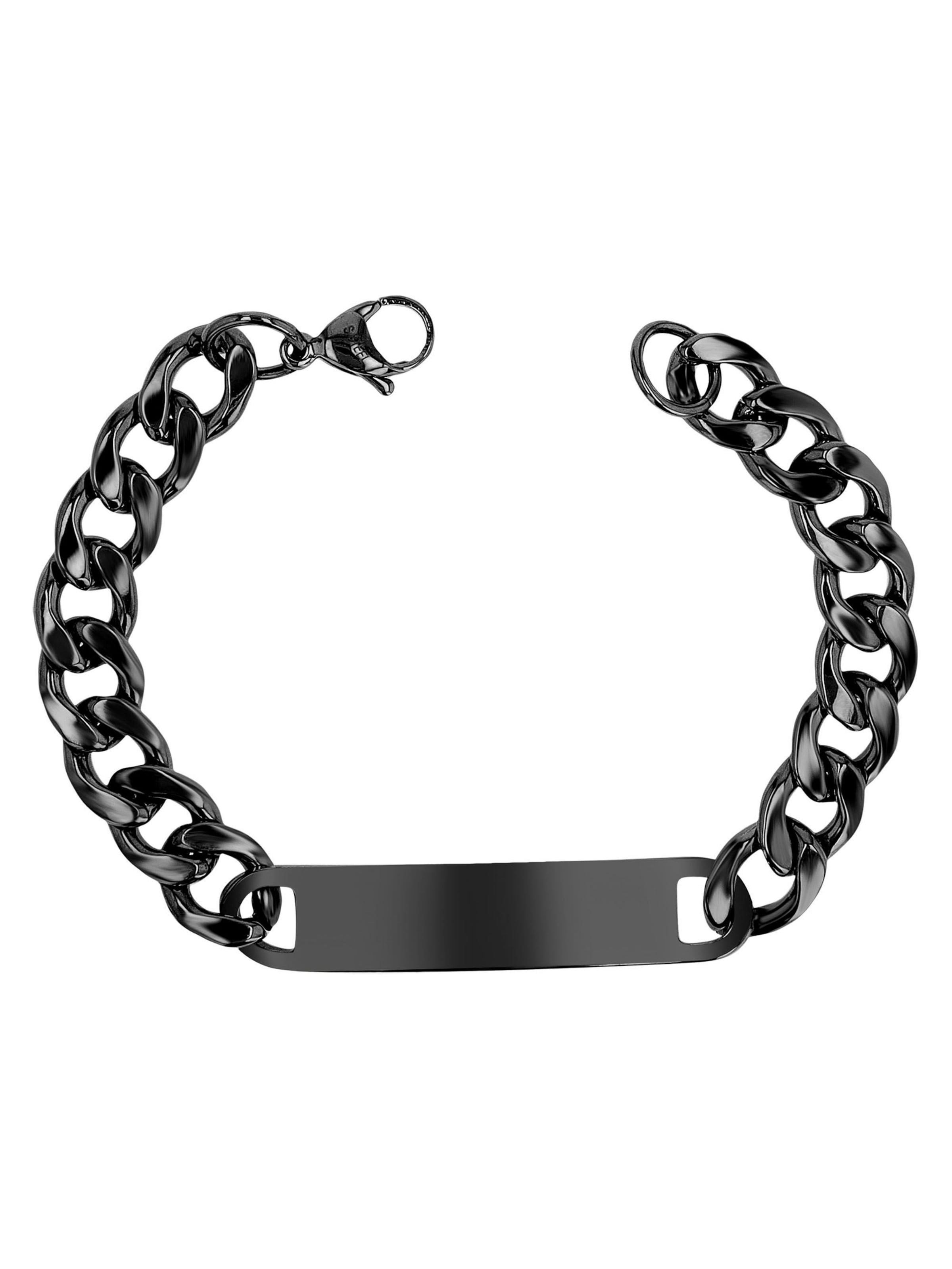 Akzent Armband 'Teagan, langlebig'‌‌‌ in Schwarz: Vorderseite