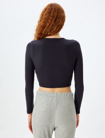 Koton Schlafshirt in Schwarz