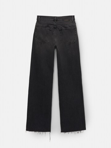 Pull&Bear Loosefit Džíny – černá