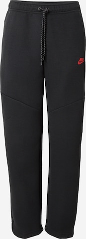Nike Sportswear Housut 'TECH FLC' värissä musta: etupuoli