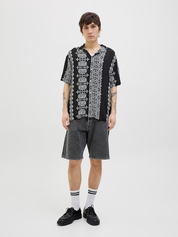JACK & JONES Comfort fit Overhemd in Zwart