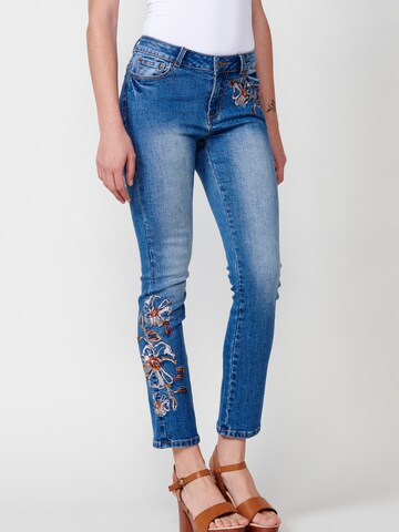 KOROSHI Slim fit Jeans in Blue: front
