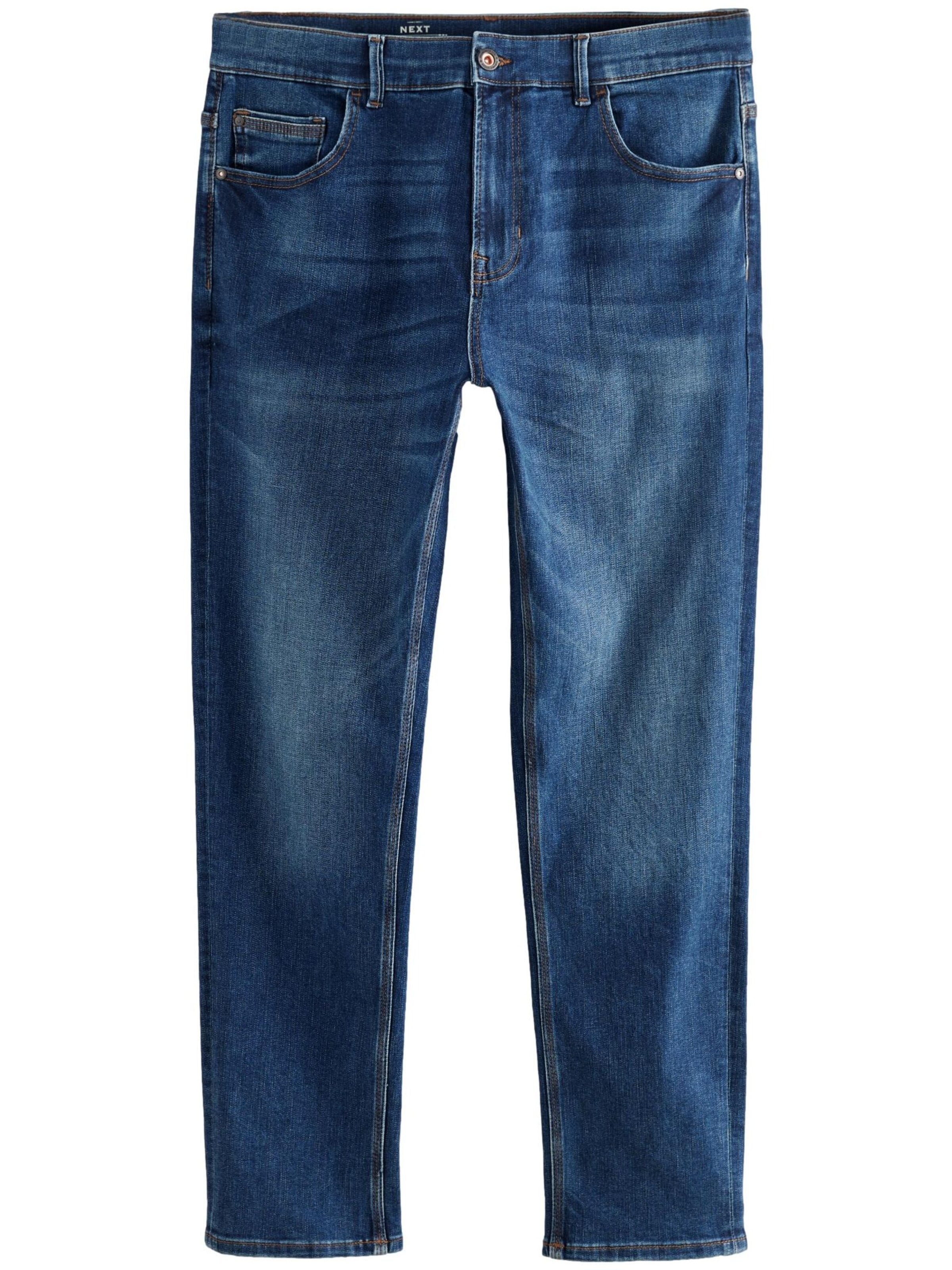 Next Slimfit Jeansy w kolorze niebieski: przód