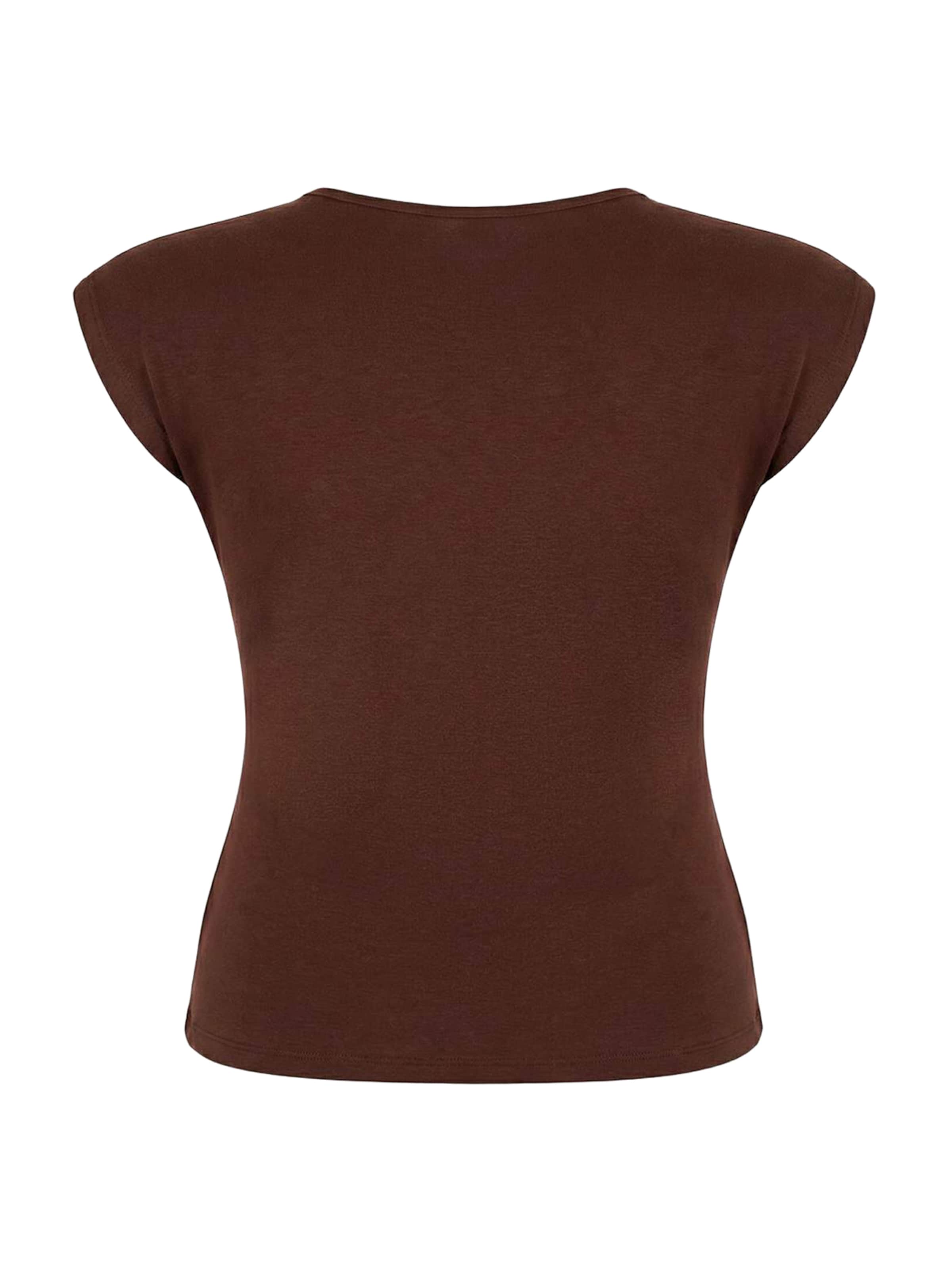 Trendyol Curve - Camiseta en marrón