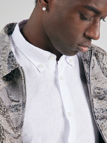 BOSS - Ajuste regular Camisa 'LIAM' en blanco