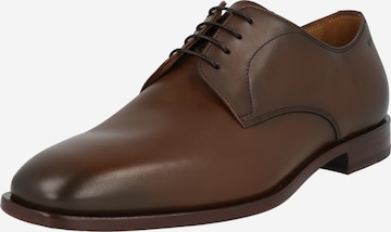 BOSS Black Lace-Up Shoes 'Lisbon' in Brown: front
