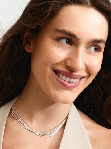 Pilgrim Necklace 'Kira' in Silver: front